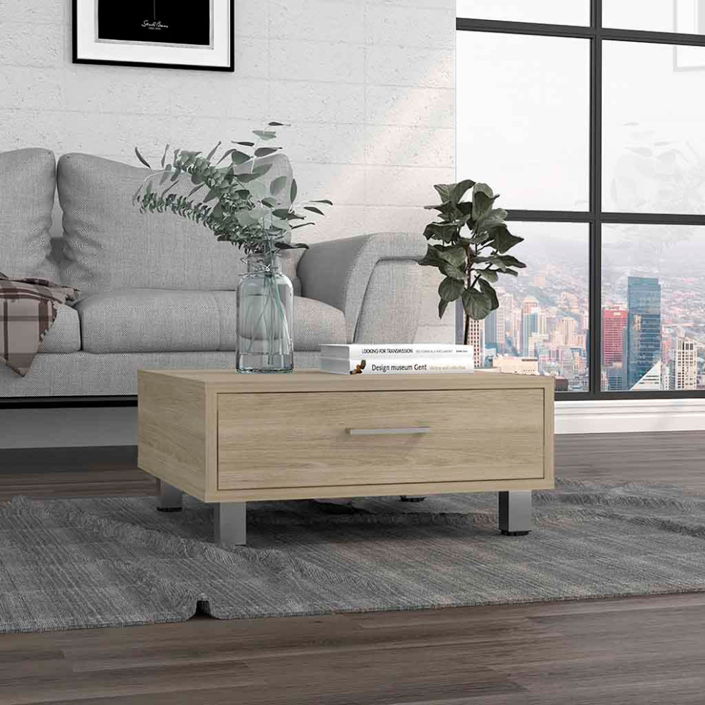 DEPOT E SHOP Staten Coffee Table  Light Pine   Contemporary   Coffee Tables   by DEPOT ESHOP LLC  Houzz