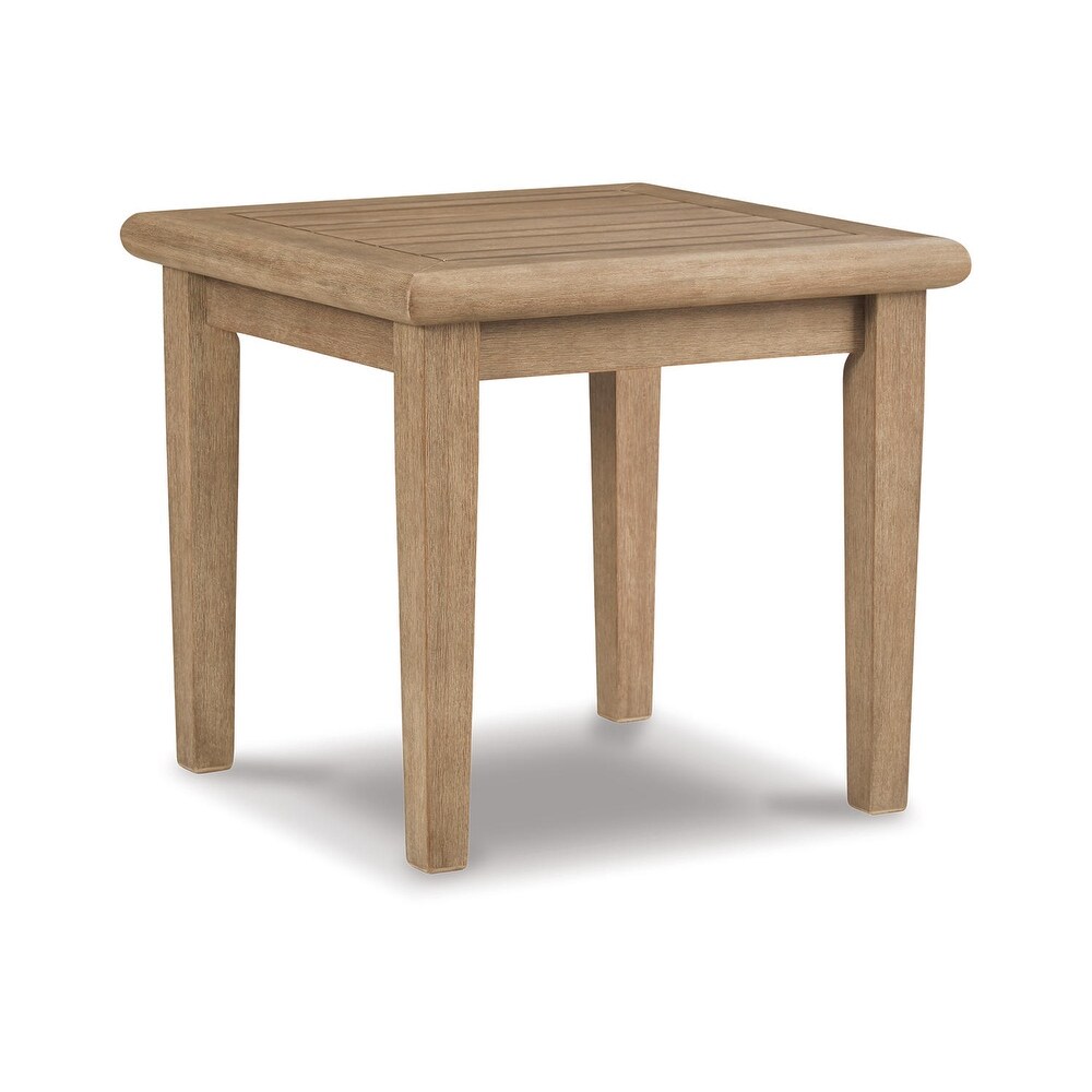 Signature Design by Ashley Gerianne Outdoor Brown Square End Table   24\