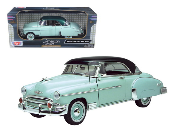 Motormax 1950 Chevrolet Bel Air Green 1/18 Diecast...