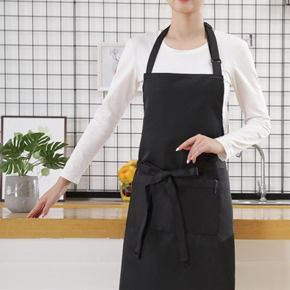 TOPTIE Black Adjustable Bib Apron  Water Oil Stain...