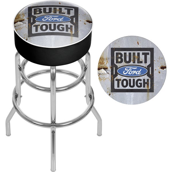 Ford Padded Swivel Bar Stool - Built Ford Tough