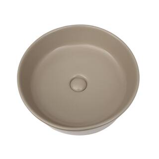 Barclay Products Harmony Round Vessel Sink in Matte Tan 4-1095MTA