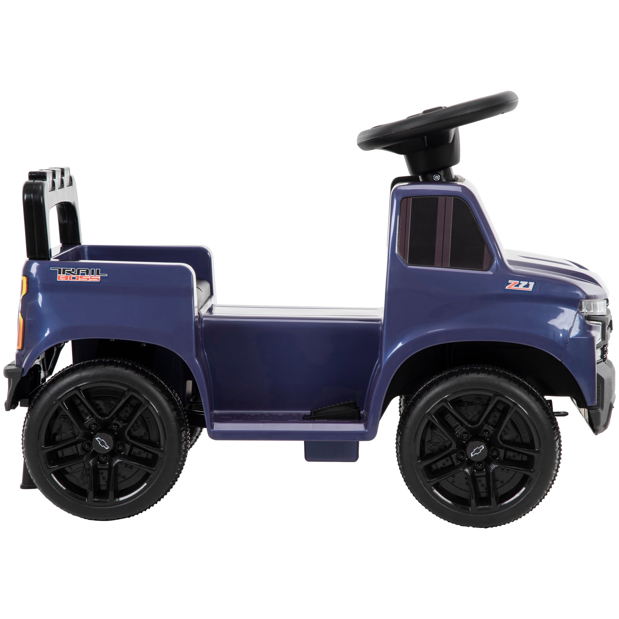 Huffy 6V Chevy Silverado Truck Ride-on Toy Quad for Kids, Blue