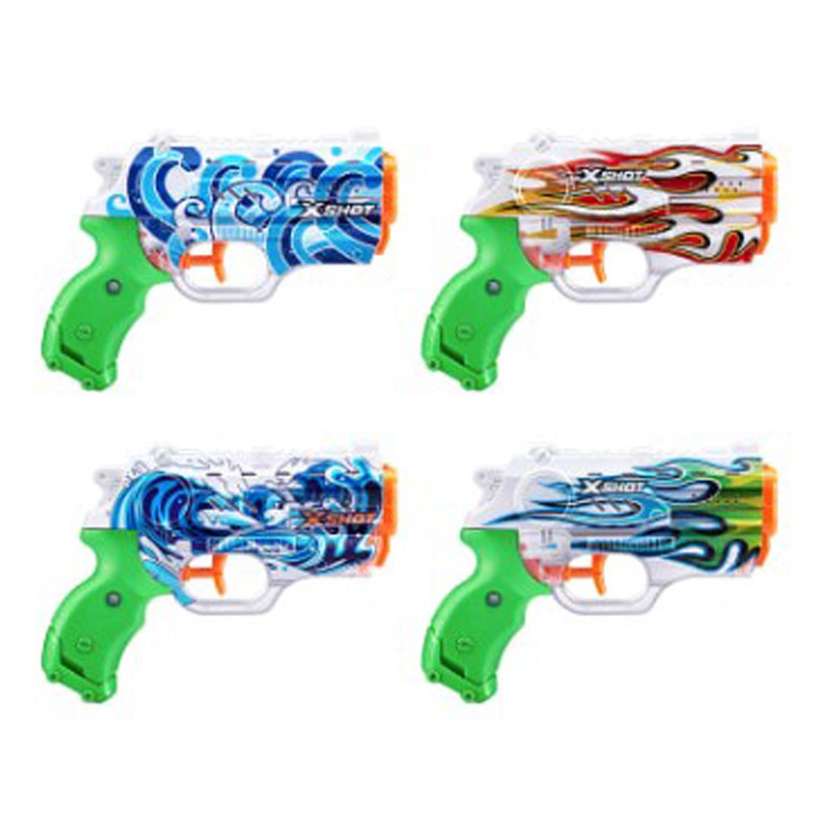 Zuru X-Shot Nano Fast Fill 4 Pack Water Blaster