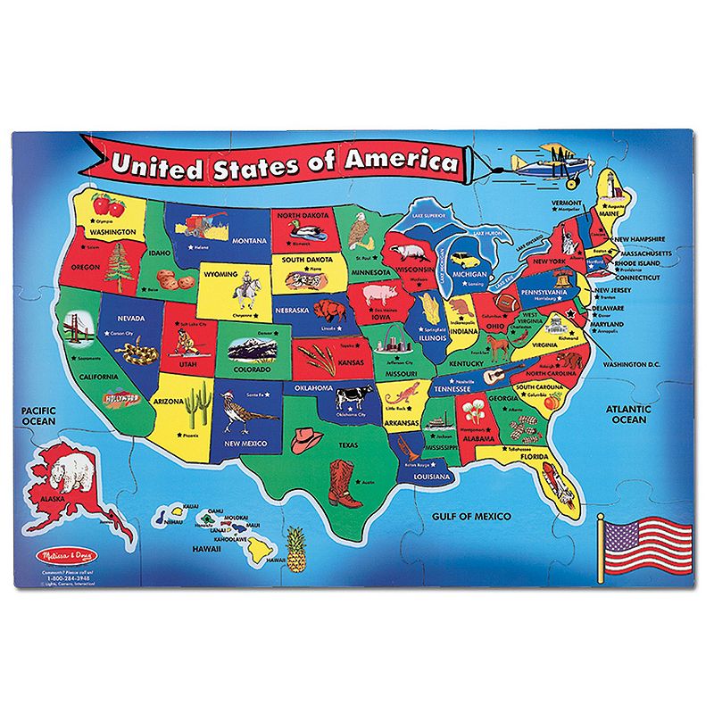 Melissa and Doug USA Map Floor Puzzle