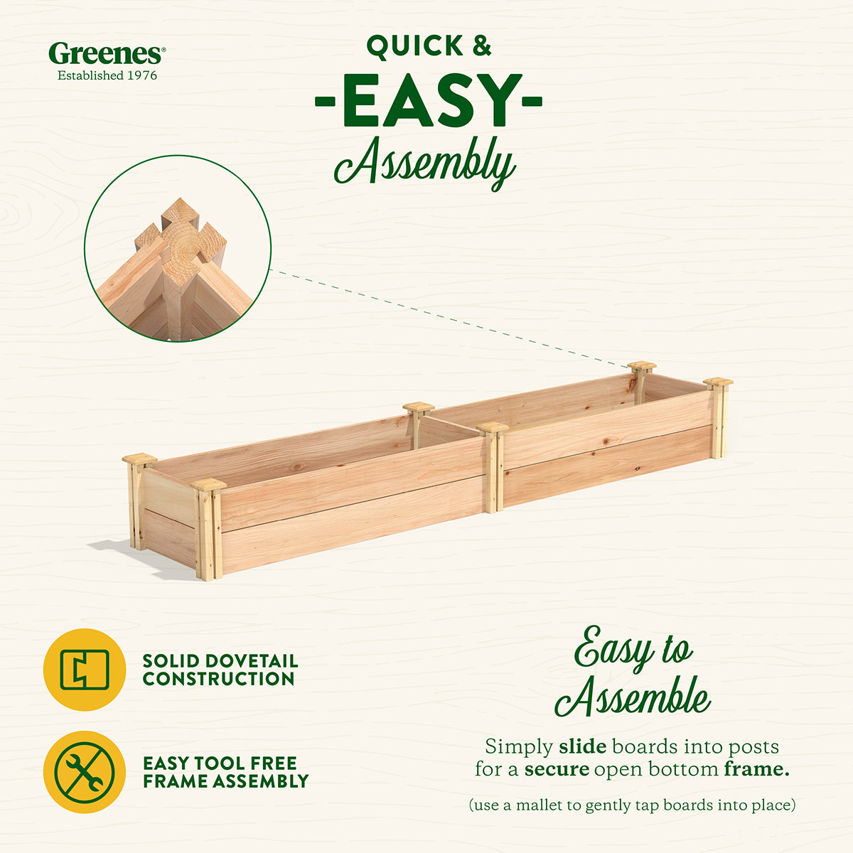 Greenes Fence 16" x 96" x 11" Premium Cedar Raised Garden Bed