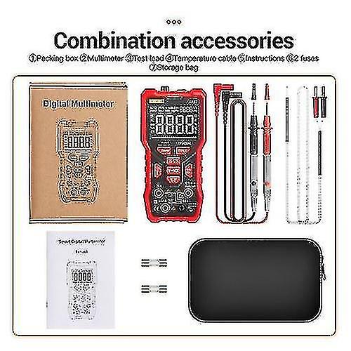 Aneng An82 9999 Counts Va Screen Automatic High Precision Digital Multimeter Trms Ncv Universal Mete