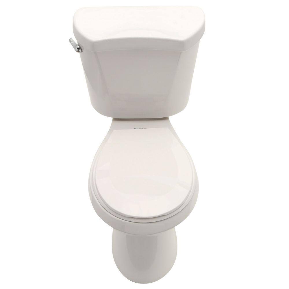 Glacier Bay 2-piece 1.28 GPF High Efficiency Single Flush Round Toilet in White Seat Included (6-Pack) N2428R