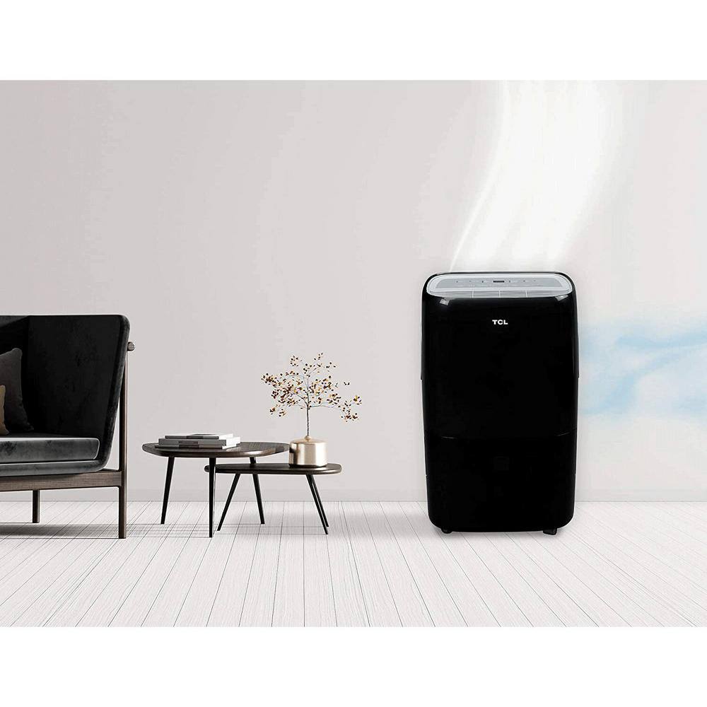 TCL Smart 50-Pint Smart Dehumidifier with Voice Control for Home Black (2-Pack) 2 x 50D91-B