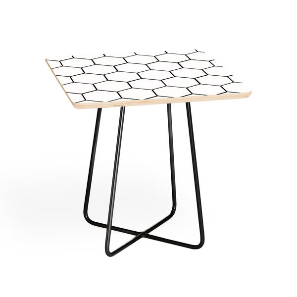 Deny Designs Honey Comb Side Table (Round or square， 2 leg options)