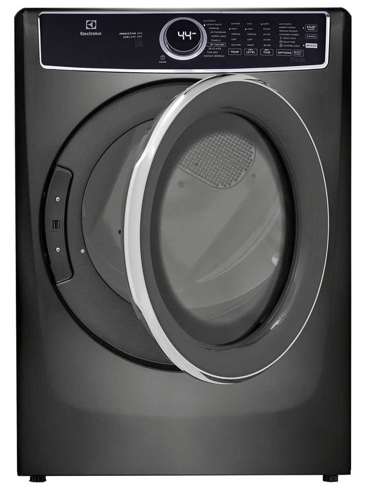 Electrolux 8 Cu. Ft. Titanium Front Load Perfect Steam Gas Dryer With Predictive Dry And Instant Refresh