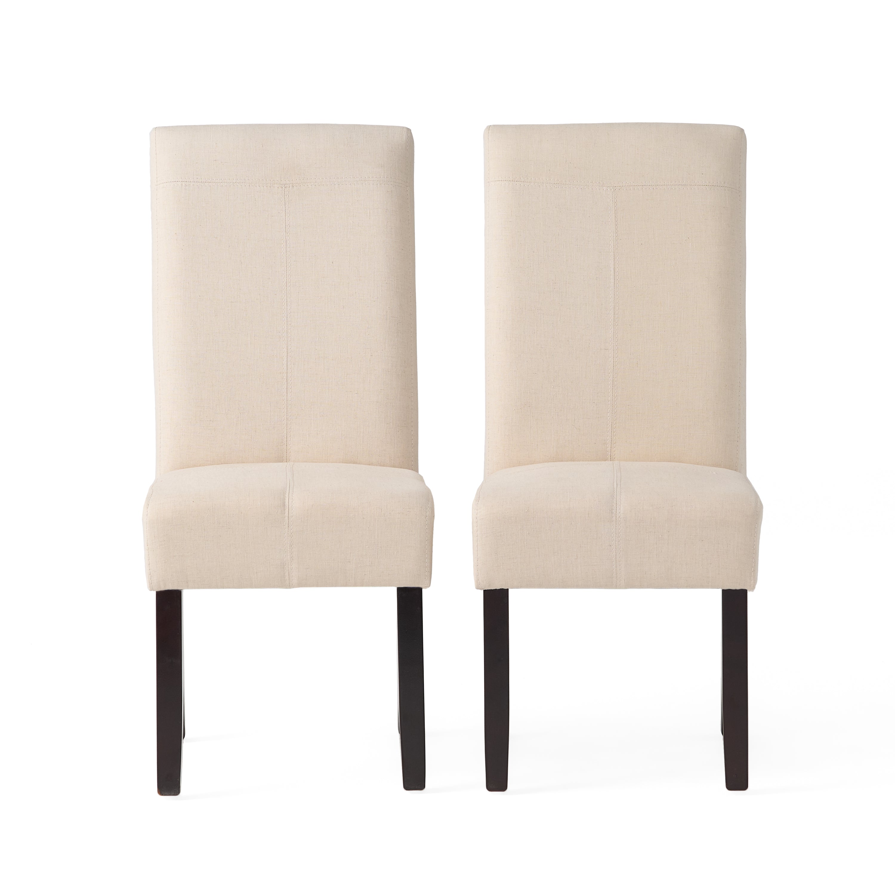 Percival Contemporary T-Stitch Fabric Dining Chairs (Set of 2)