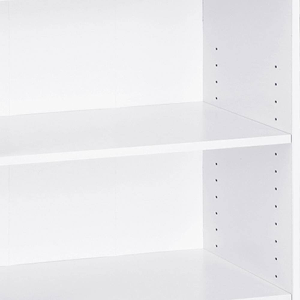 Furinno 71.2 in. White Wood 5-shelf Standard Bookcase with Adjustable Shelves 14110R1WH