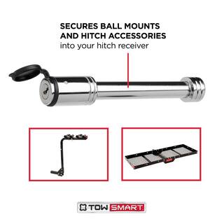 TowSmart Class 5 58 in. Barrel Style Receiver Lock 4 in. Span fits 2 in. 2-12 in. and 3 in. Receivers 7279