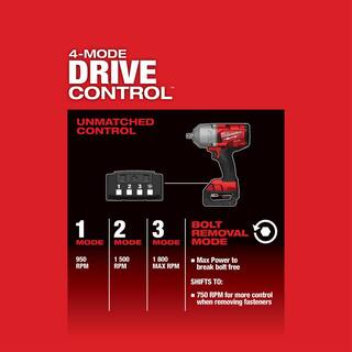 MW M18 FUEL 18V Lithium-Ion Brushless Cordless 12 in. Impact Wrench with Pin Detent (Tool-Only) 2766-20