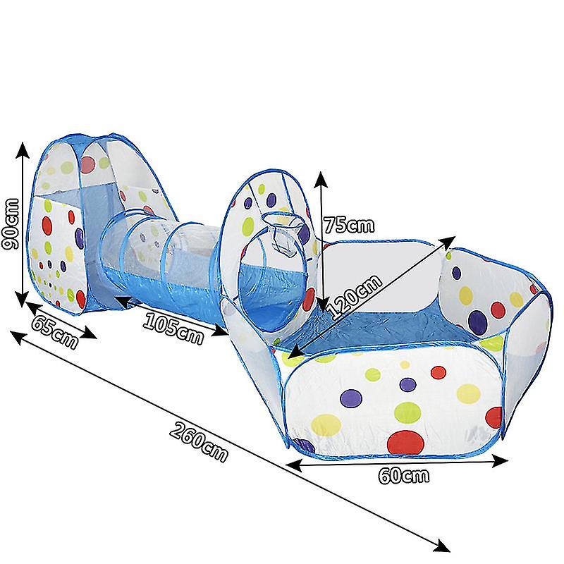 Children's Tent Game House Indoor And Outdoor Three-in-one Tunnel Ocean Ball Pool Fence Toys