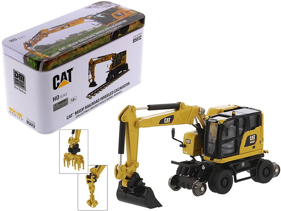 Diecast Masters 85612  CAT Caterpillar M323F Railr...