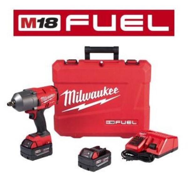 Milwaukee M18 FUEL 18-Volt  Lithium-Ion 1/2 In. High Torque Cordless Impact Wrench with Friction Ring Kit