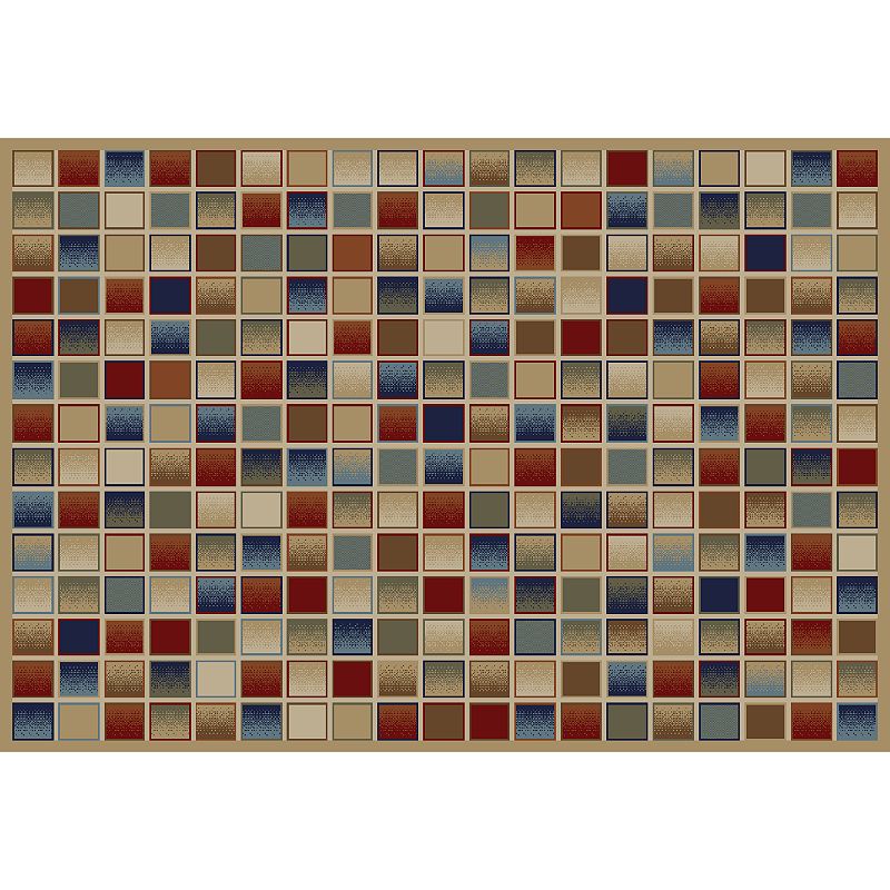 Merinos Checkboard Geometric Rug