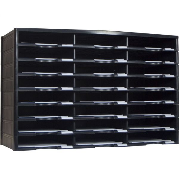 Storex 24-Compartment Literature Organizer