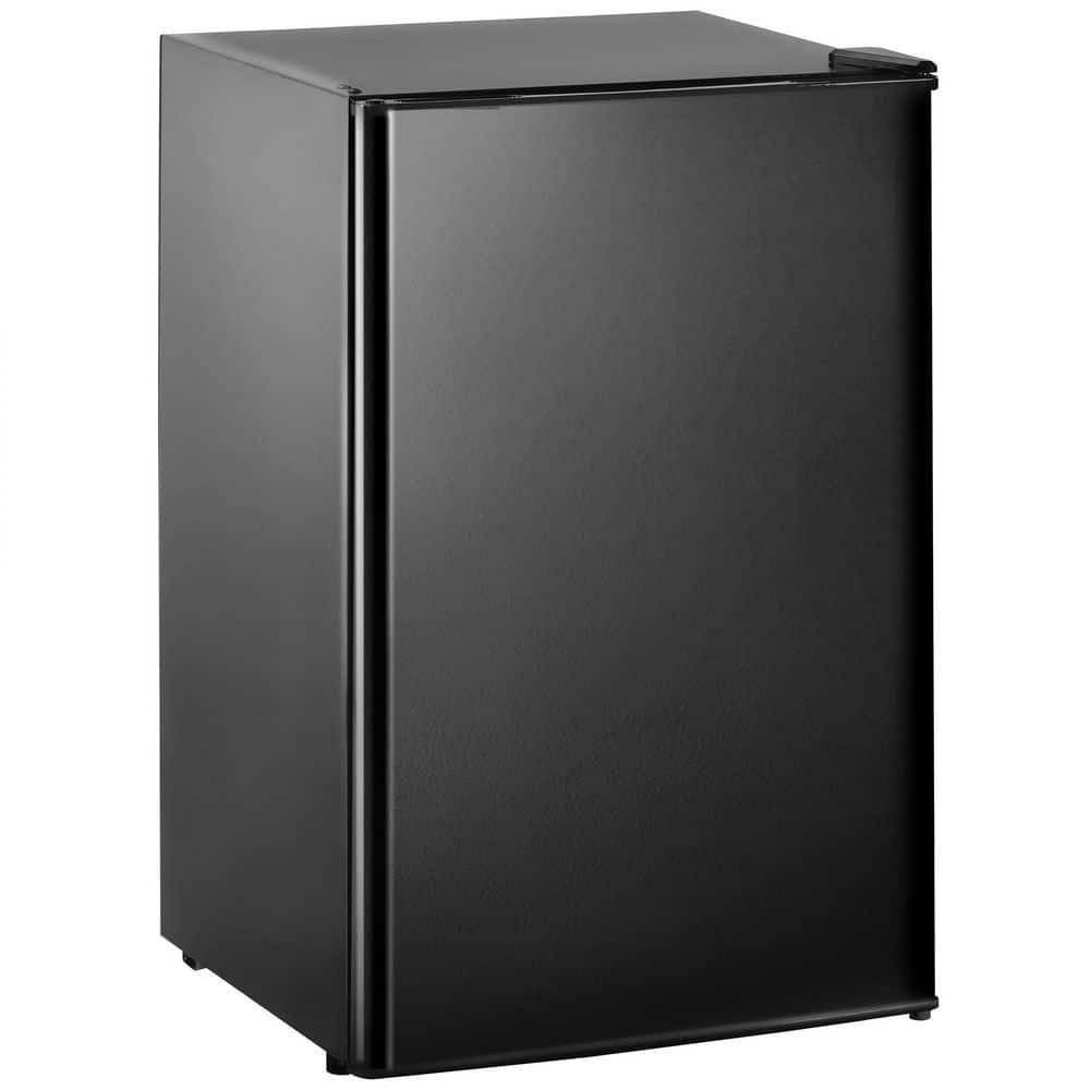 32 cu ft Black Mini Fridge Compact Refrigerator with Freezer and Reversible Door 5 Temperature Adjustable for Kitchen