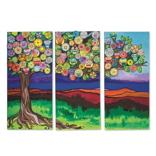 S S Worldwide Triptych Tree Collaborative Craft Ki...