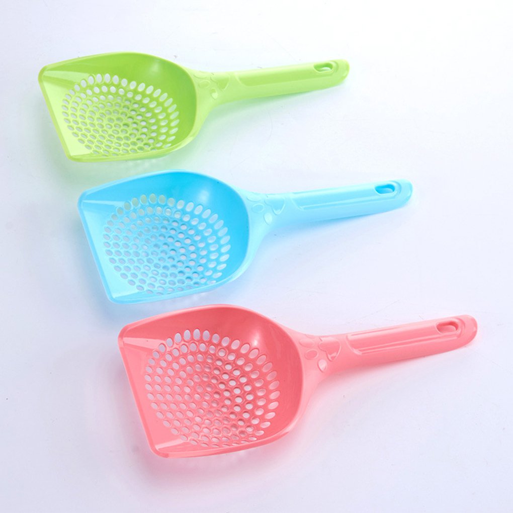 3PCS Random Color PP Pet Kitten Litter Sands Shovel Scoop Larger Size Cleaning Pick Up Tool Pets Supplies