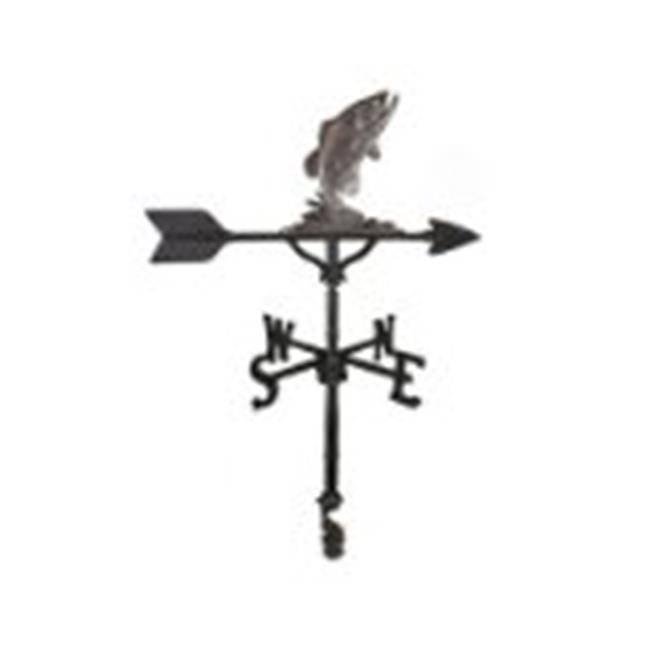 Montague Metal Products WV-230-SI 200 Series 32 In. Swedish Iron Bass Weathervane