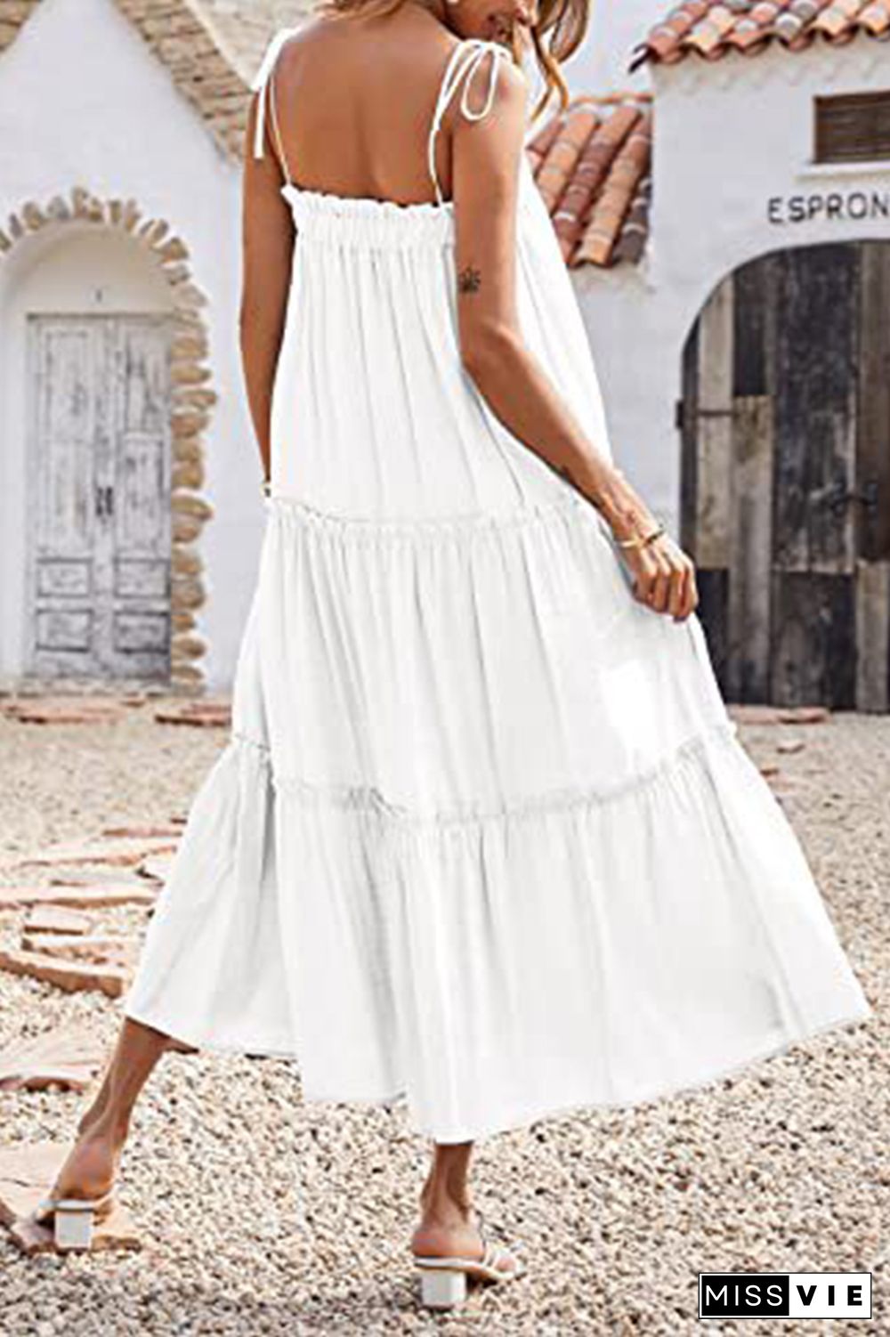 Solid Color Slip Swing Dress Wholesale