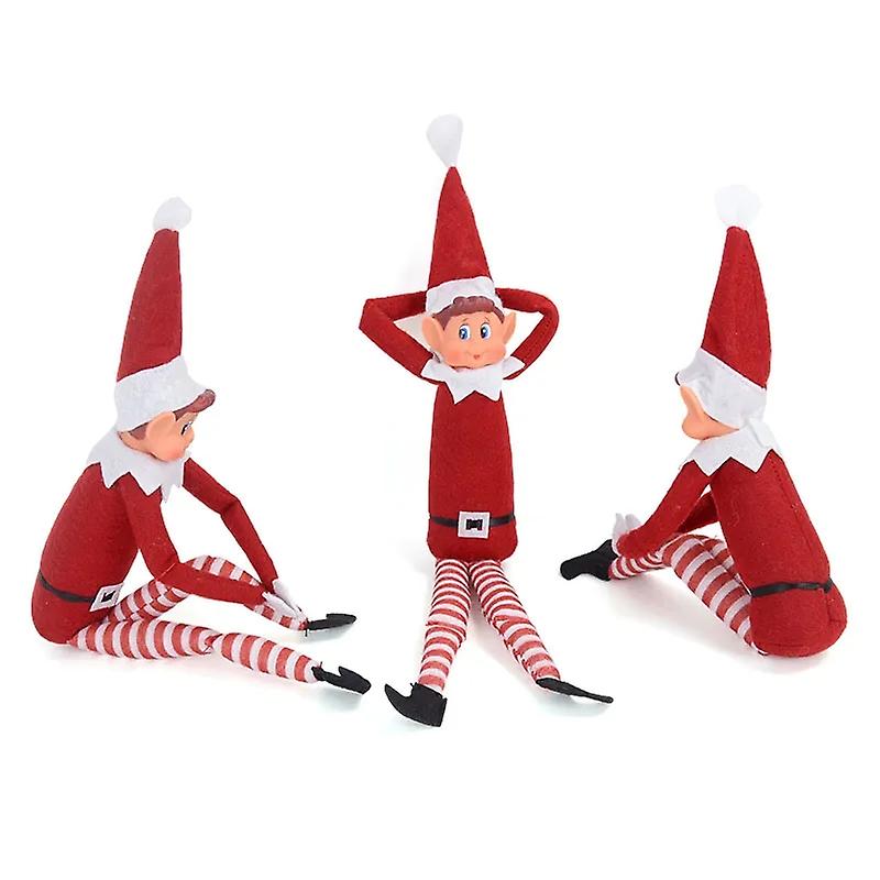 Born Pretty 40 Cm Colorful Red Christmas Elf Doll