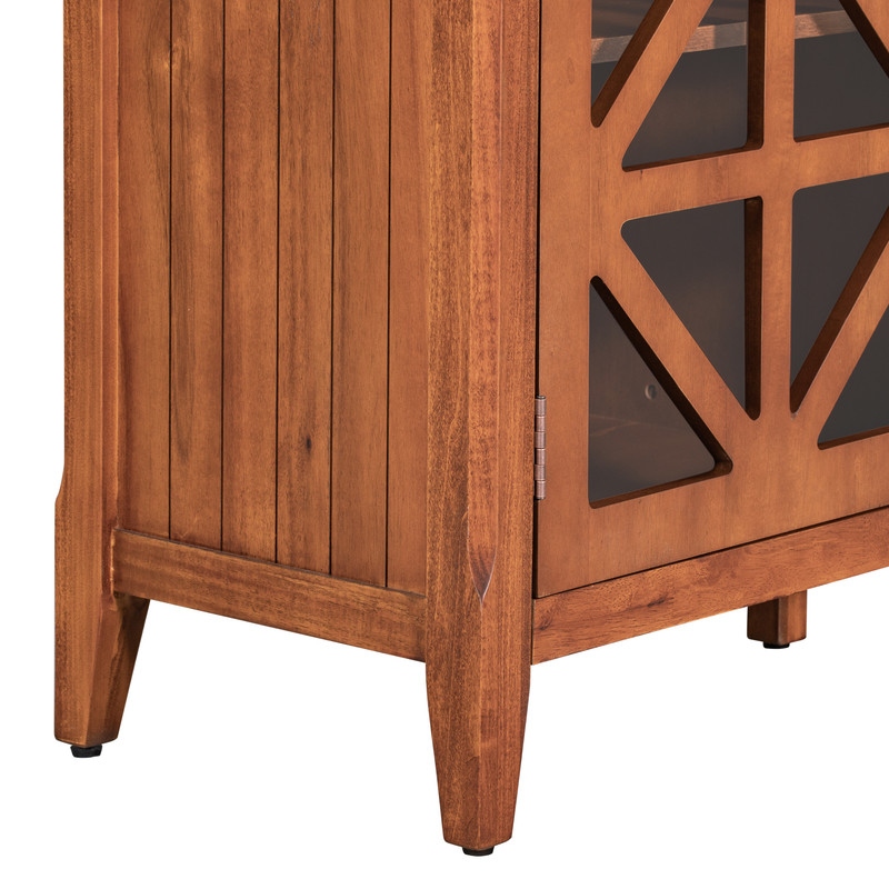 Accent Cabinet Modern Console Table for Living Room Dining Room With 3 Doors and Adjustable Shelves