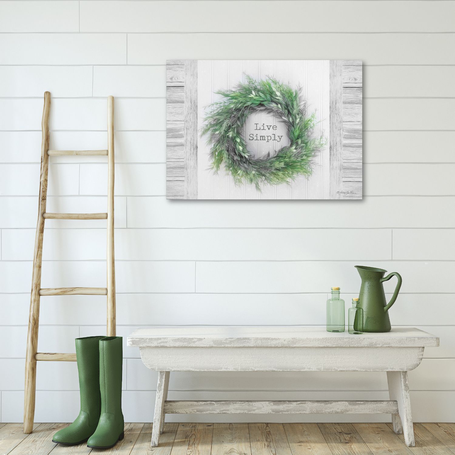 COURTSIDE MARKET Live Simply Canvas Wall Art