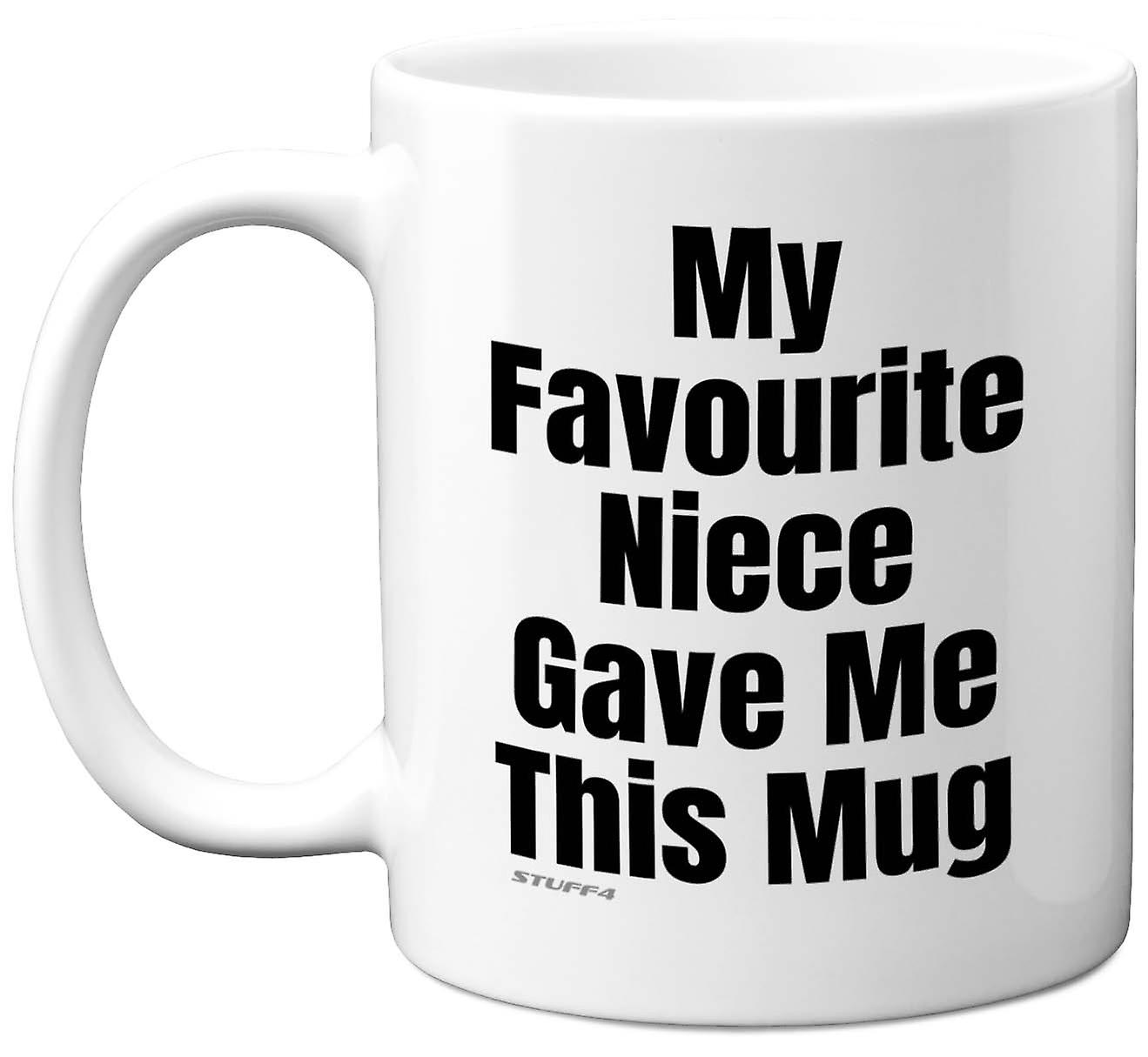 Aunt Auntie Uncle Funny Novelty Mug My Favourite Niece Christmas Birthday Gift 11oz Premium Tea Cup