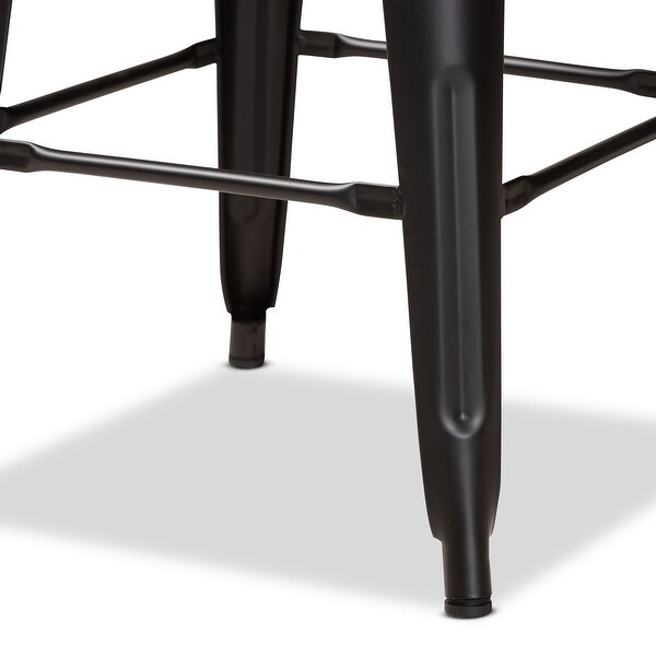 Horton Modern and Industrial Styled Stackable Metal Bar Stool Set(4pc)