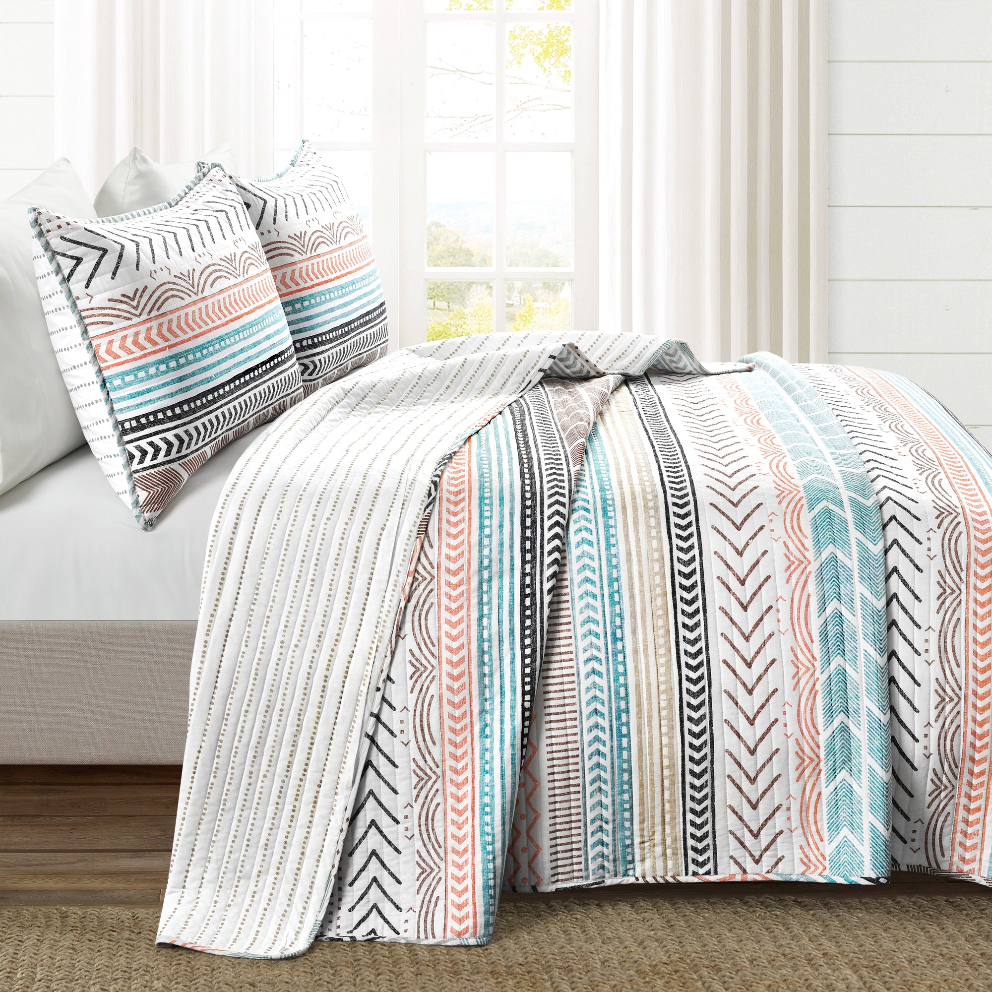 Hygge Geo Quilt 3 Piece Set