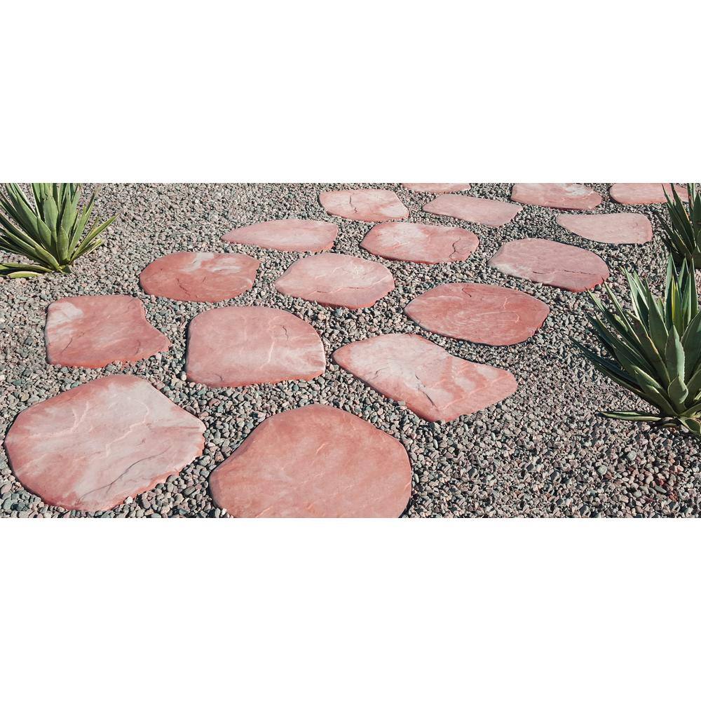 Classic Stone El Paso Sedonastone Irregular Concrete Stepping Stone Pathway Pack (32-Piece) 100085622