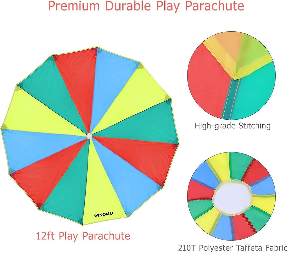 Kids Play Parachute Rainbow Kindergarten Early Education Tool For Party Sports Activities Group Exercise Outdoor