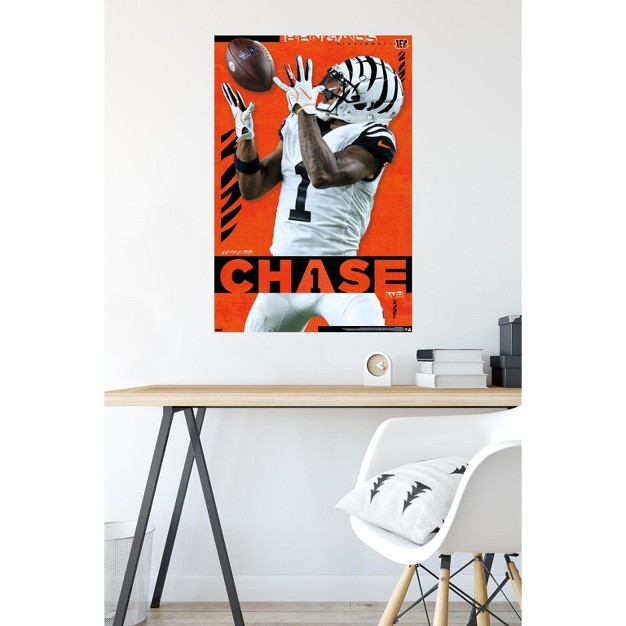 Trends International Nfl Cincinnati Bengals Ja x27 marr Chase 23 Unframed Wall Poster Prints