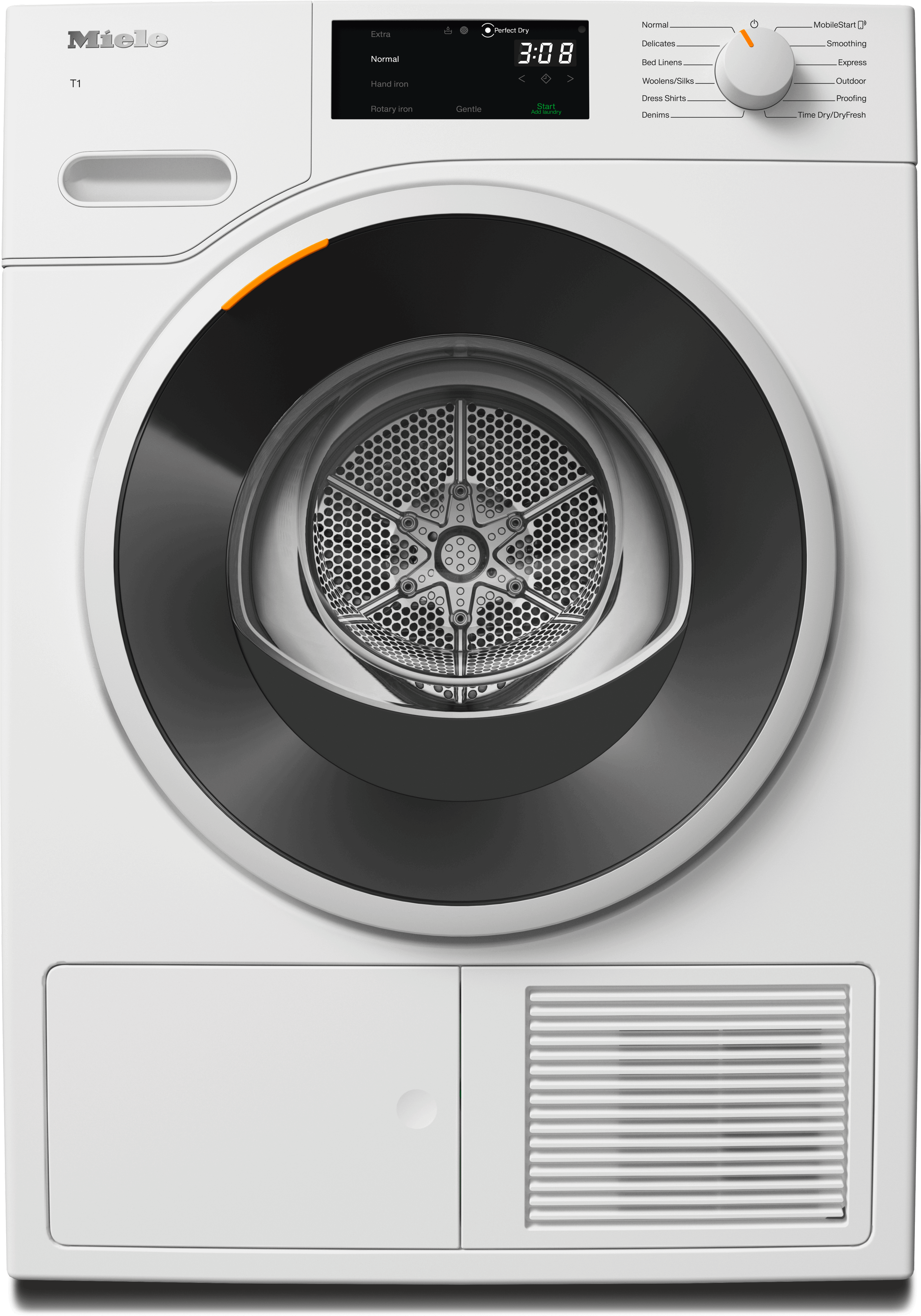 Miele TWD 360 WP 8KG LOTUS WHITE Twd 360 Wp 8Kg - T1 Heat-Pump Dryer: With Miele@Home And Fragrancedos For Laundry That Smells Great.