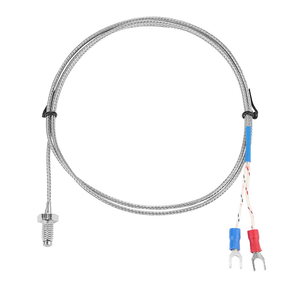 M6 Screw Fine Thread Type K Thermocouple Temperature Sensor Wire 0-400 (3 M)