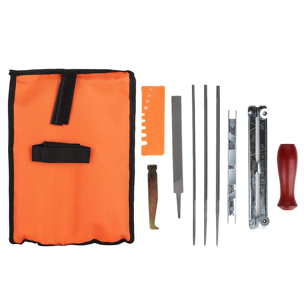 10pcs Chain Saw Sharpening Kit Chainsaw File Tool Set Guide Bar File