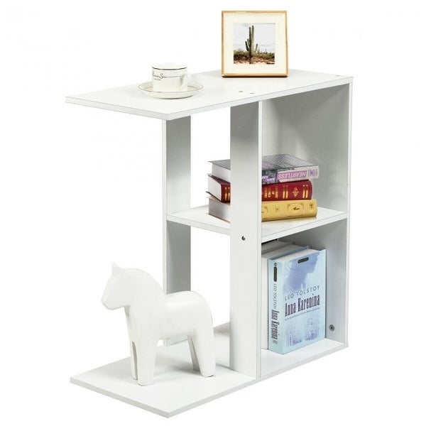 3-tier Side Table with Storage Shelf - 23.5