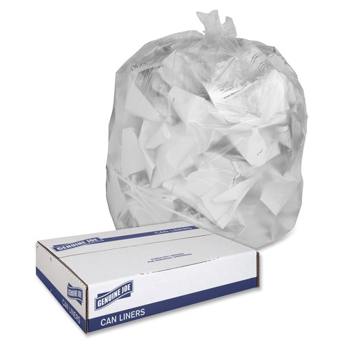 Genuine Joe Clear Trash Can Liners  GJO01011