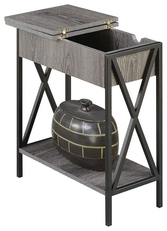 Tucson Electric Flip Top Table   Industrial   Side Tables And End Tables   by BisonOffice  Houzz