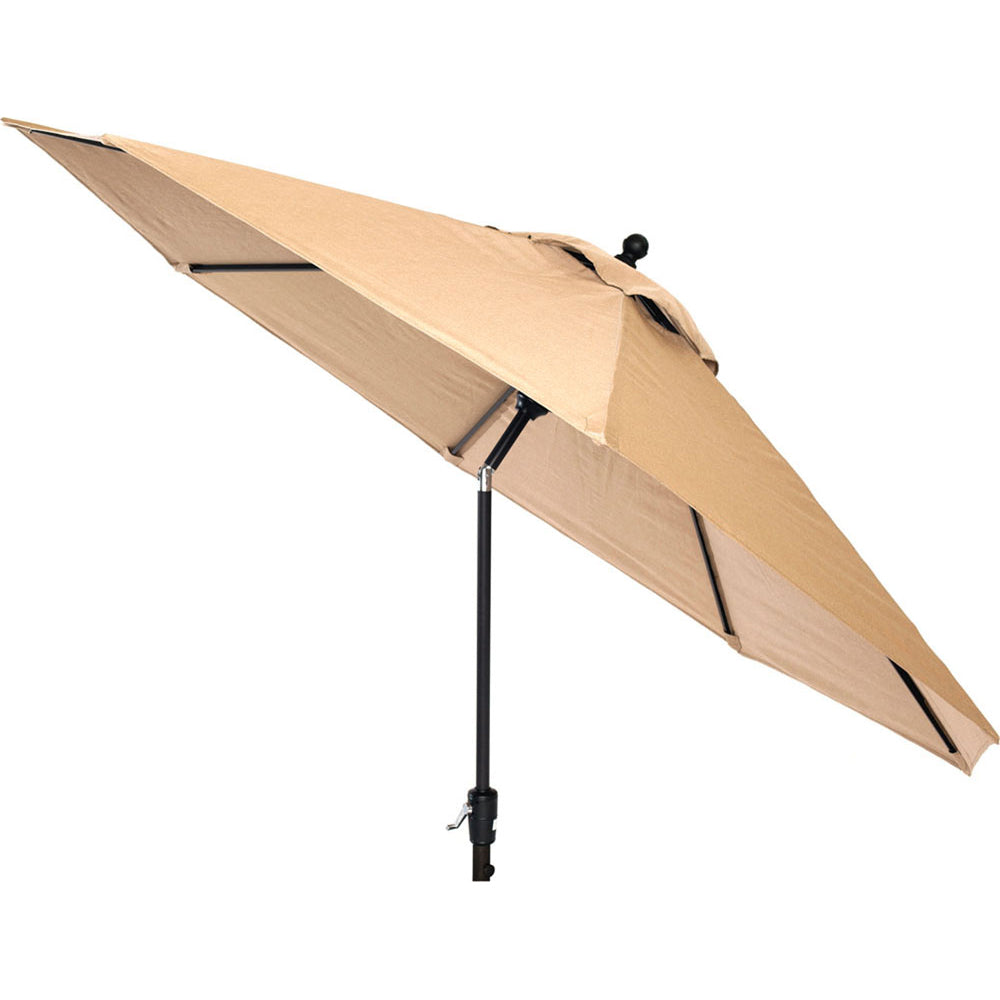 Hanover Traditions 11 ft. Aluminum Outdoor Patio Table Umbrella, Tan