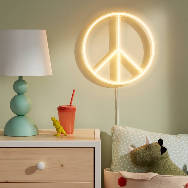 Peace Neon Kids x27 Wall Decor