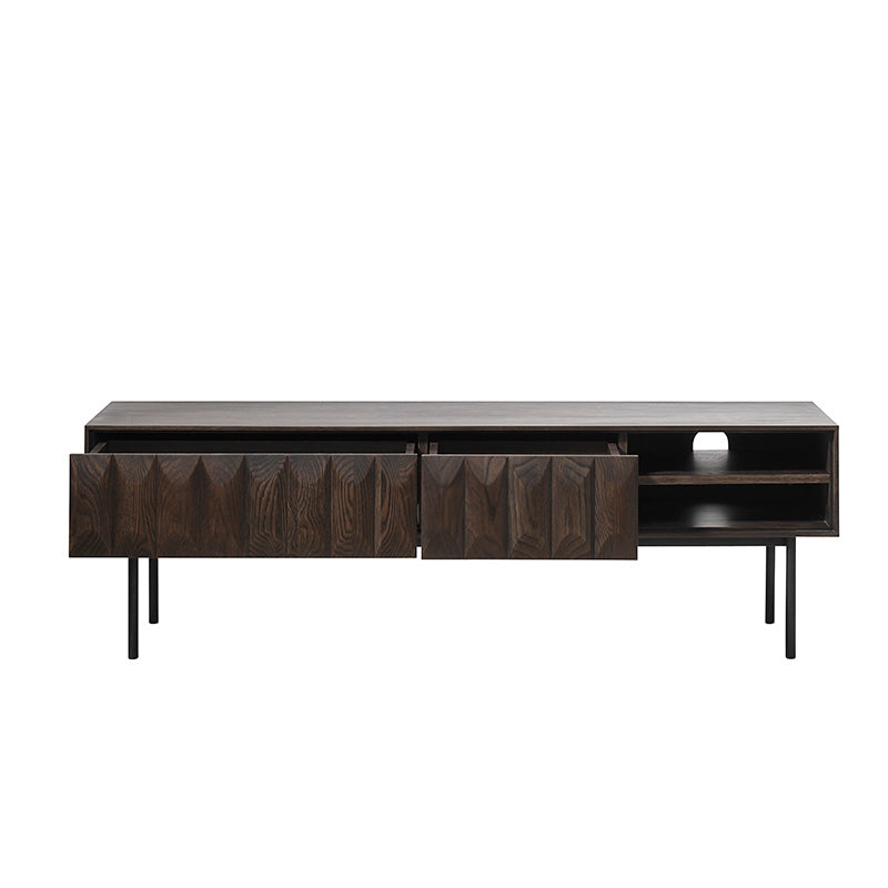 LATINA TV Entertainment Unit 1.6M - Dark Brown / Black