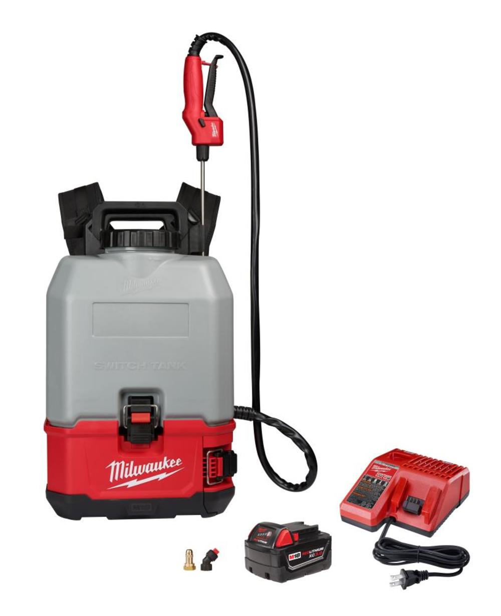 Milwaukee M18 SWITCH TANK 4-Gallon Backpack Concrete Sprayer Kit 2820-21CS from Milwaukee