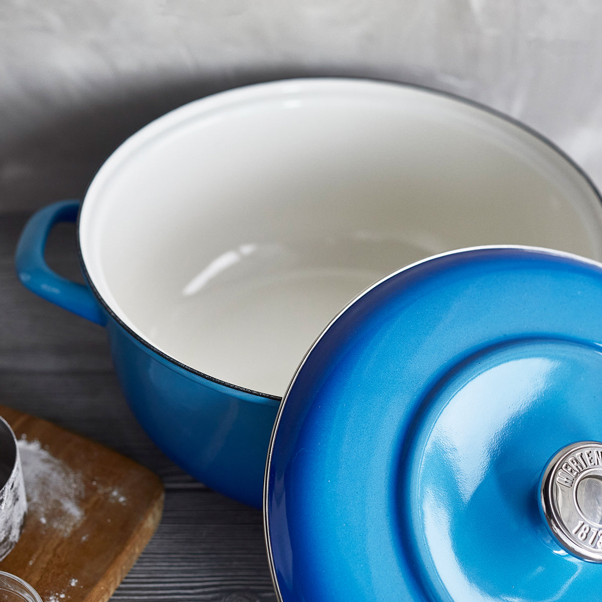 Merten & Storck Enameled Iron 1873 Dutch Oven, 5.3-Quart | Azure Blue