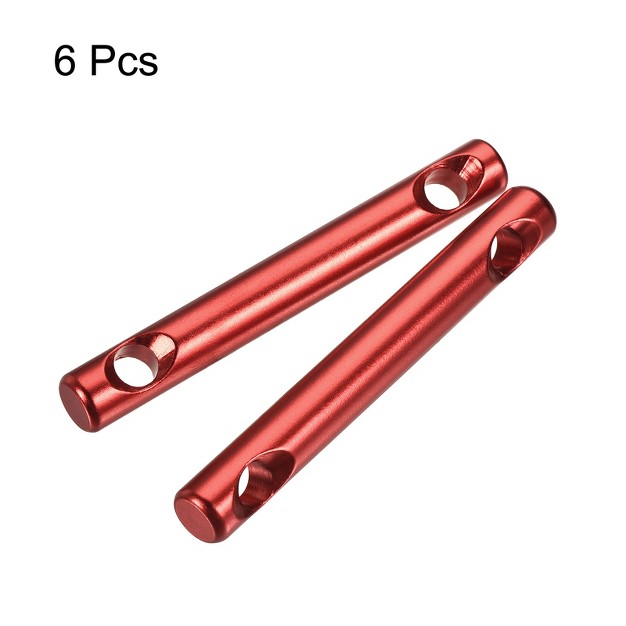 Unique Bargains Camping Aluminum Alloy Tent Rope Guyline Adjuster Cord Tensioner Red 6 Pcs